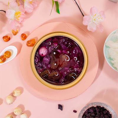 kupować Purpurowy słodki ziemniak brzoskwiniowy gumka Tremella Soup Light Dessert 168g 228g produkcja online