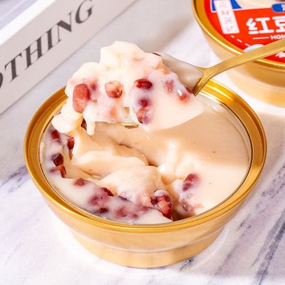 Dobra cena. Natychmiastowa czerwona fasola podwójna skóra mleko chiński deser zdrowy czerwona fasola deser słodki chiński pudding w Internecie
