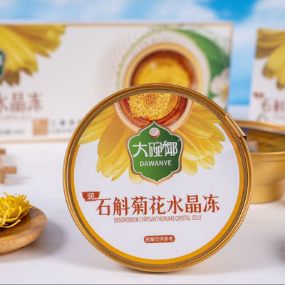 Dobra cena. Roślinna galaretka ziołowa Dendrobium Chryzantema 168 g Gotowa do spożycia Lekka przekąska funkcjonalna, która pomaga złagodzić stres i zapewnia równowagę dzienną Trwała półka dla eksportu żywności Wellness OEM w Internecie