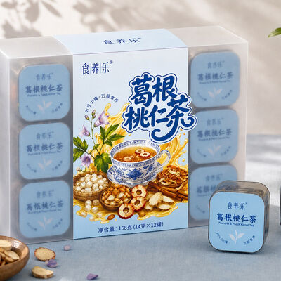 Dobra cena. FDA HALAL Circulation Support Tea  Kudzu & Peach Kernel Instant Herbal Blend w Internecie