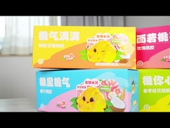 Zestaw pudełkowych prezentów z gumą brzoskwiniową